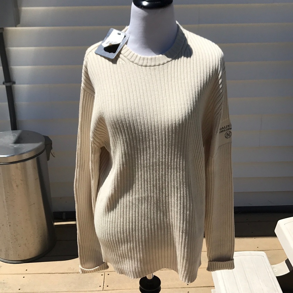 Nautical jeans cotton sweater new with tags